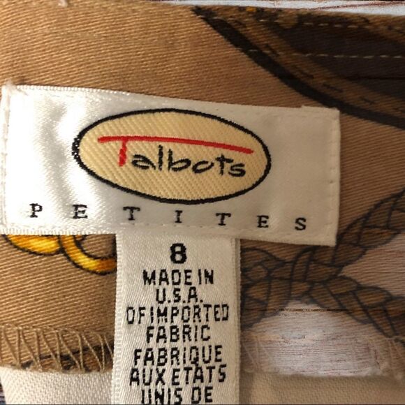 Talbots nwot! skirt with equestrian bridle… - Picture 5 of 7